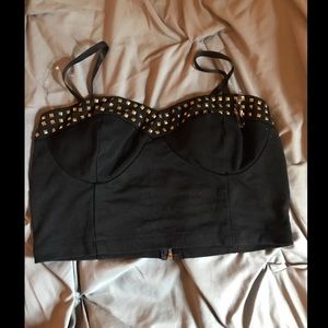 Studded Crop Top